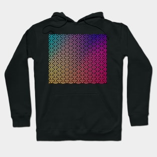 Colorful rainbow art deco pattern Hoodie